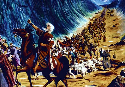 摩西带领以色列人过红海