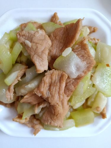 佛手瓜炒肉片