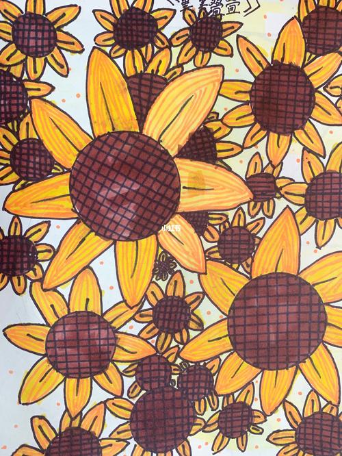 二下美术重重叠叠_美术_儿童画_马克笔_小学美术_文化