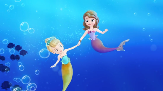 小公主苏菲亚:苏菲亚助美人鱼回家,好在爱丽儿及时