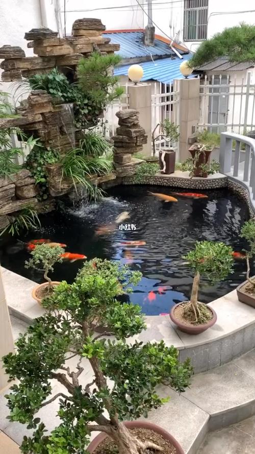 精典庭院鱼池假山案例_庭院_家居家装_装修