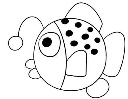 灯笼鱼挺简笔画