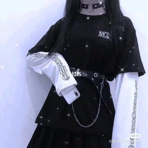 黑色系女生头像鸭~_黑色系_素材_头像