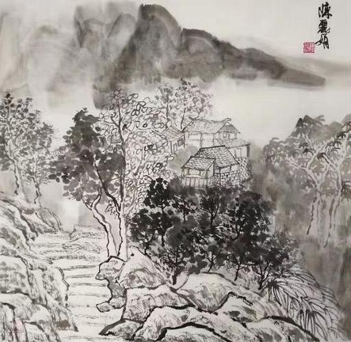 只留清气满乾坤--画家陈丽娟山水画作品欣赏