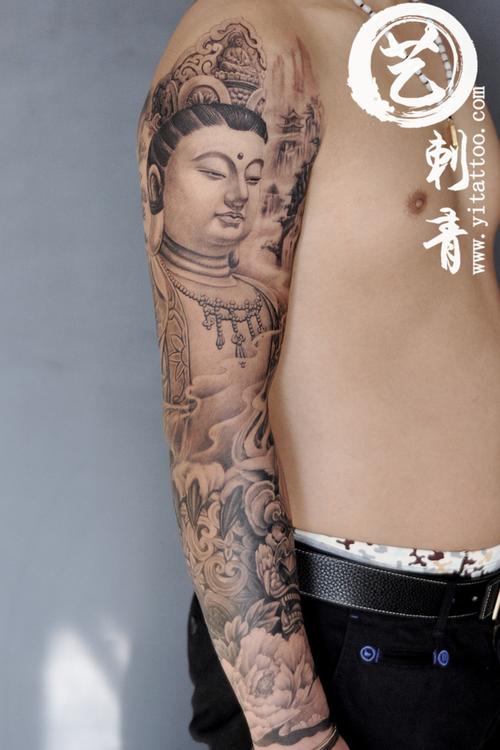 花臂佛纹身-花臂纹身