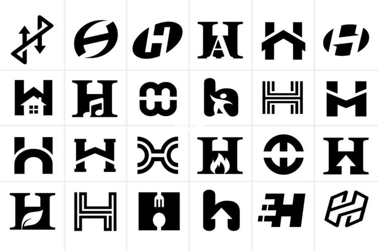 思维散发,h字母logo创意设计_创意设计_广州自由行热门攻略_甜品_蛋糕