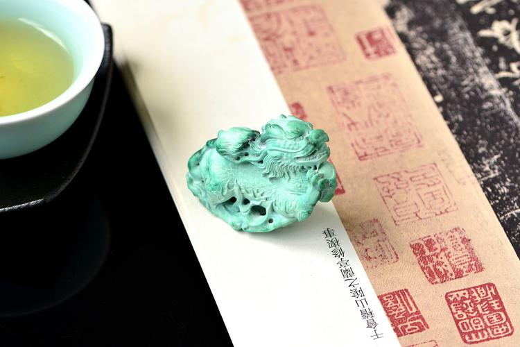 设计师作品|绿松石麒麟摆件