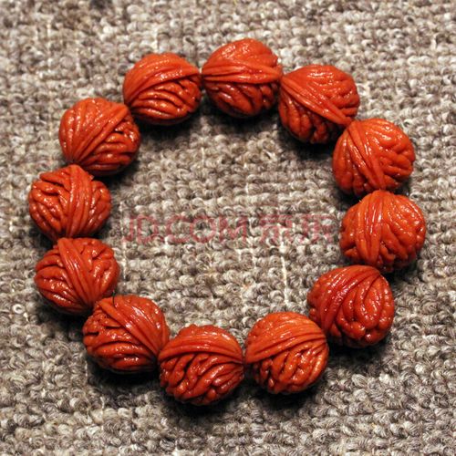 oein 龙纹桃核秦岭野生刺龙纹桃核手串 男款正圆爆肚