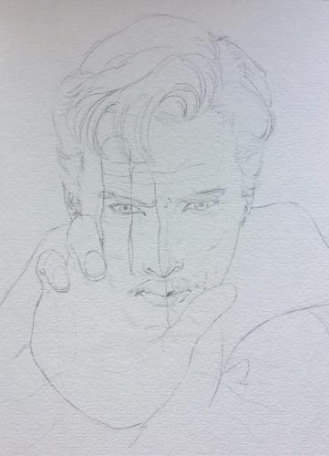 奇异博士的简笔画怎么画