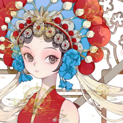 京剧花旦画师微博:-荼壹