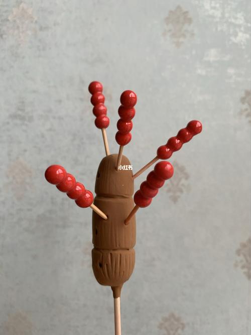 超轻粘土 糖葫芦_粘土_兴趣爱好_手工