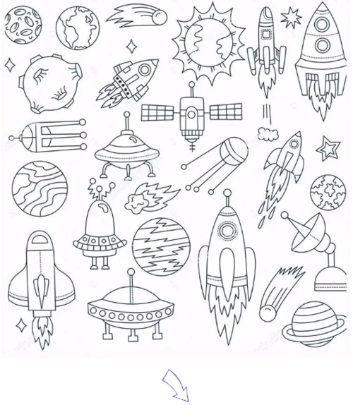 点金美术公益宅学计划丨绘画空间站班级创作分享《你好,太空人》