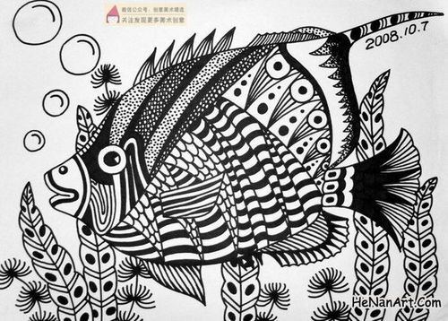 创意美术精选采集到黑白装饰画