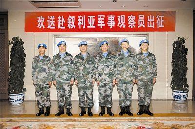 我新增6名军事观察员今晨启程赴叙参加维和