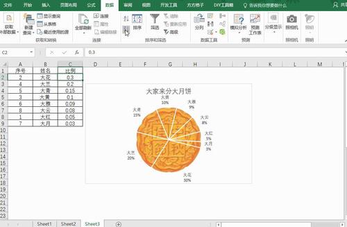 excel饼图复合饼图和复合条饼图office2000