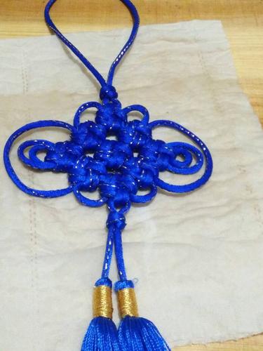 3x3冰花结,小挂件,感谢老师的教程