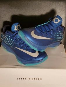 代购正品nike kd 7 kevin durant杜兰特系列复古蓝色男士篮球鞋