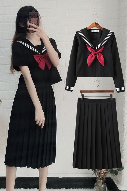 jk制服裙正版全套基础款女学生水手服学院风甜美海军风中长裙套装