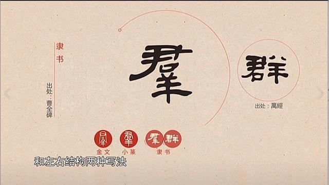 汉字解密群的字形变化