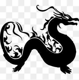 龙剪影图片大全