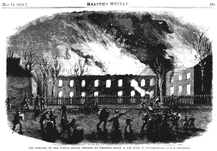 the burning of the united states arsenal at harper"s ferry, 10 p