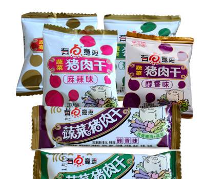 贵州特产黔五福有点意思蔬菜猪肉干250克0.5斤散称多种口味可选