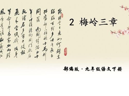 梅岭三章ppt