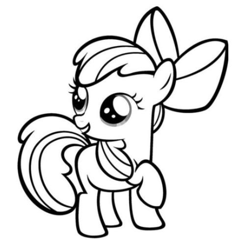 简笔画 |小马宝莉简笔画线稿素材