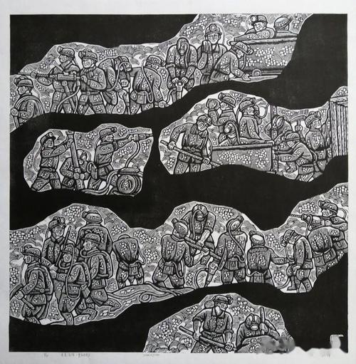 【艺术推介】甘育田版画作品欣赏_木刻