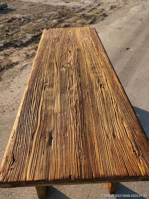 百年老榆木茶桌,超级大风化,纹理清晰漂亮,经济实用