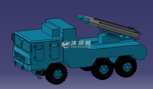 鹰击12导弹车参考模型