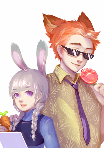 疯狂动物城 朱迪 同人图 插画 壁纸 | 疯狂动物城 | 半次元-第一中文