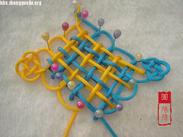 中国结梅花铜钱编法图解,梅花铜钱编法步骤图