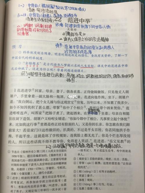 九上语文(范进中举&三顾茅庐)_语文笔记_教育