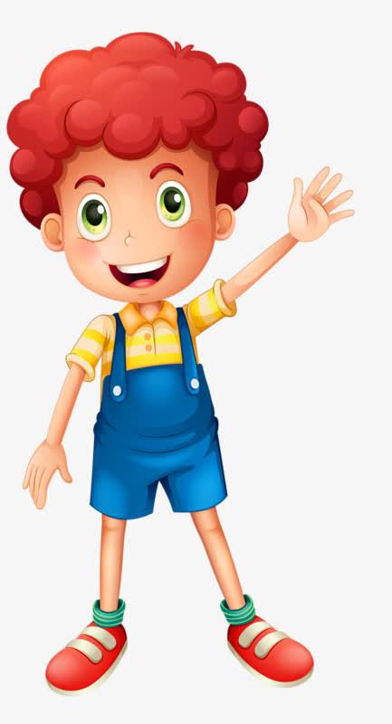 关键词 : 挥手,卷发,男孩