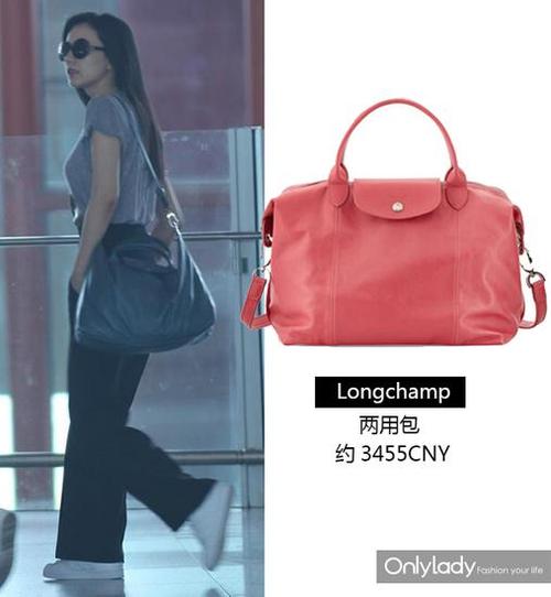 高圆圆背longchamp