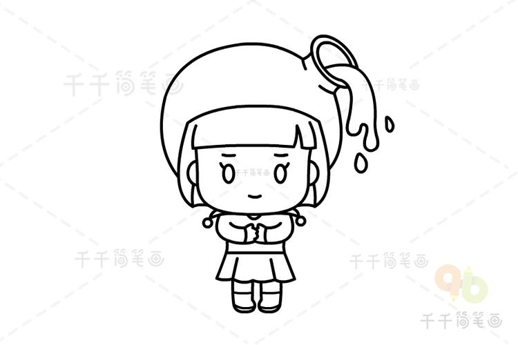 水瓶座简笔画步骤图十二星座简笔画
