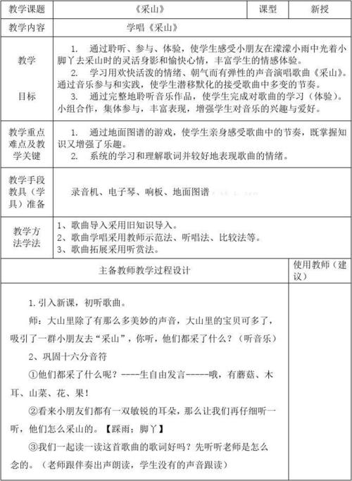 审定人教版2018年小学三年级下册音乐教案教学设计