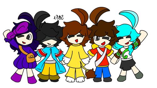 欢乐五人组同人图