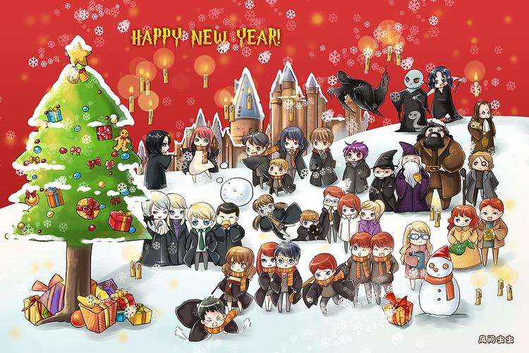 哈利波特新年贺图
