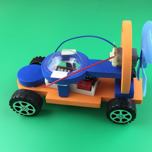 f1空气动力车电动推进赛车手工科普eva风力小车实验器材益智玩具