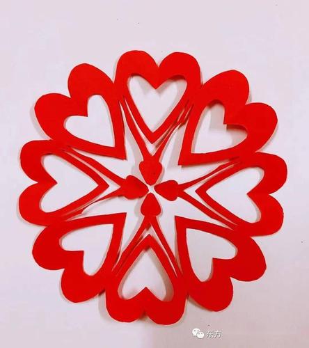 【三伏天】学剪纸,过暑假,剪漂亮的心形窗花来静心!