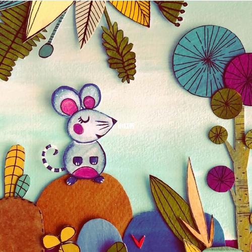 创意拼贴画~纸艺_纸艺_纸艺_文化_绘画