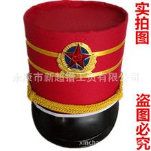特价仪仗服鼓号队帽子仪仗队服表演高帽 表演服帽 礼帽 乐队帽子