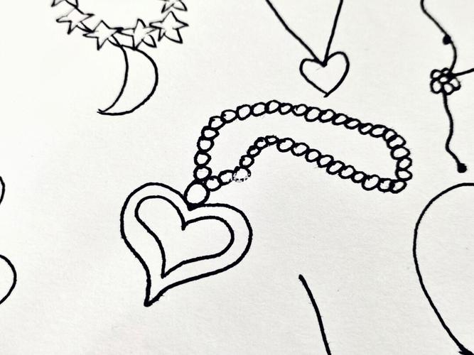 幼师day210---简笔画:项链_项链_简笔画_幼师_文化