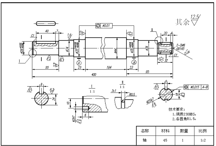 cad练习零件图与装配图答案