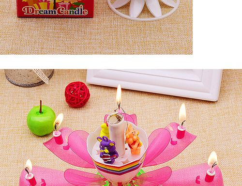 百花阻燃音乐生日蜡烛