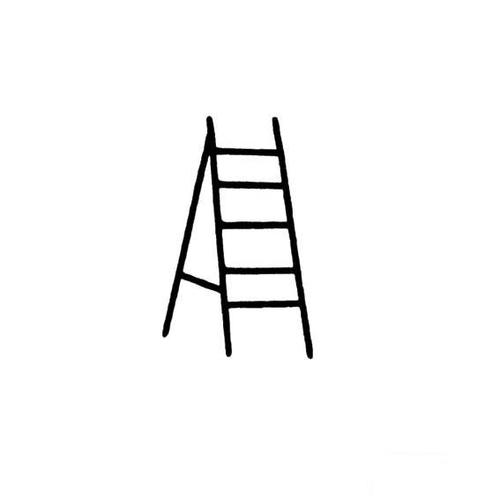 怎样画梯子的画法-儿童简笔画大全