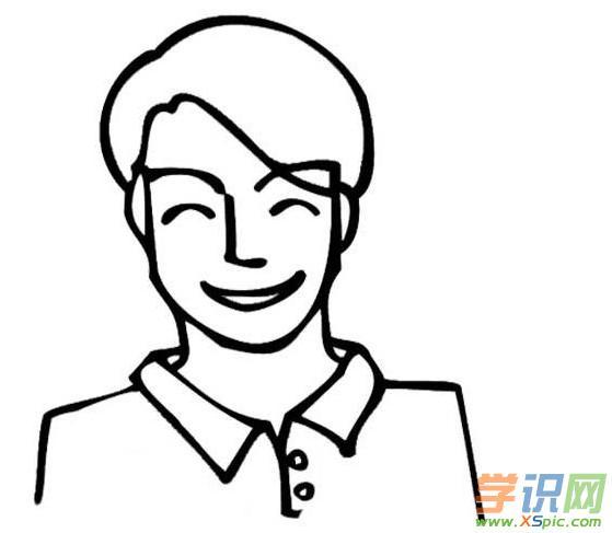 儿童简笔画我的爸爸人物画法