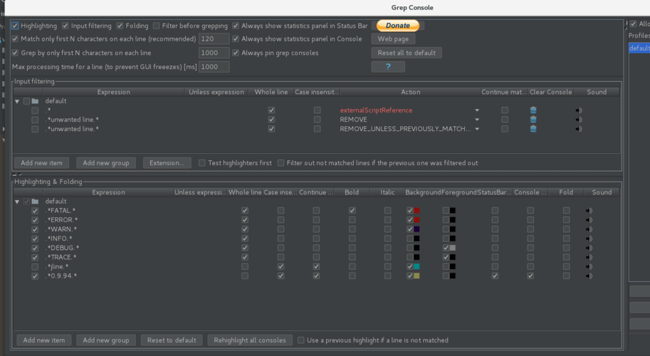 make disabled config lines more distinguishable